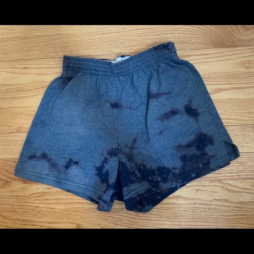 Soffe tie dye bleach shorts